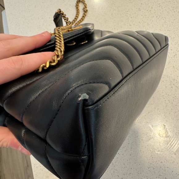 Yves Saint Laurent Lou Lou Small Black Quilted Leather Bag - Picture 4 of 8